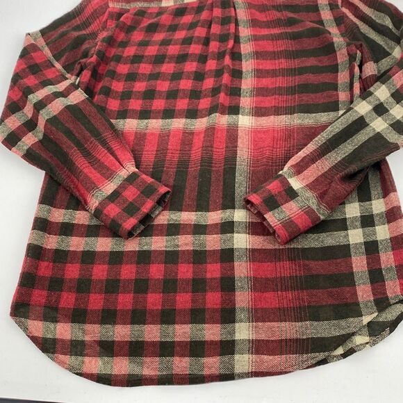 Polo Ralph Lauren Vintage Wool Cashmere Blend Plaid Button Down Flannel Shirt XS - Picture 11 of 15
